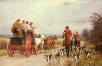 Wells, John Sanderson - A Hunt Passing a Coach